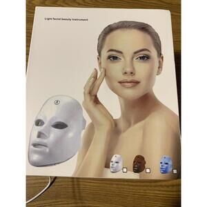 LED Facial Mask Skin Rejuvenation 7 Color Light Therapy Lamp Tools
